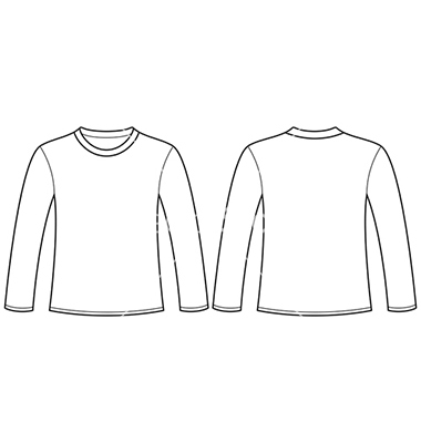 Long Sleeve T-Shirt Template