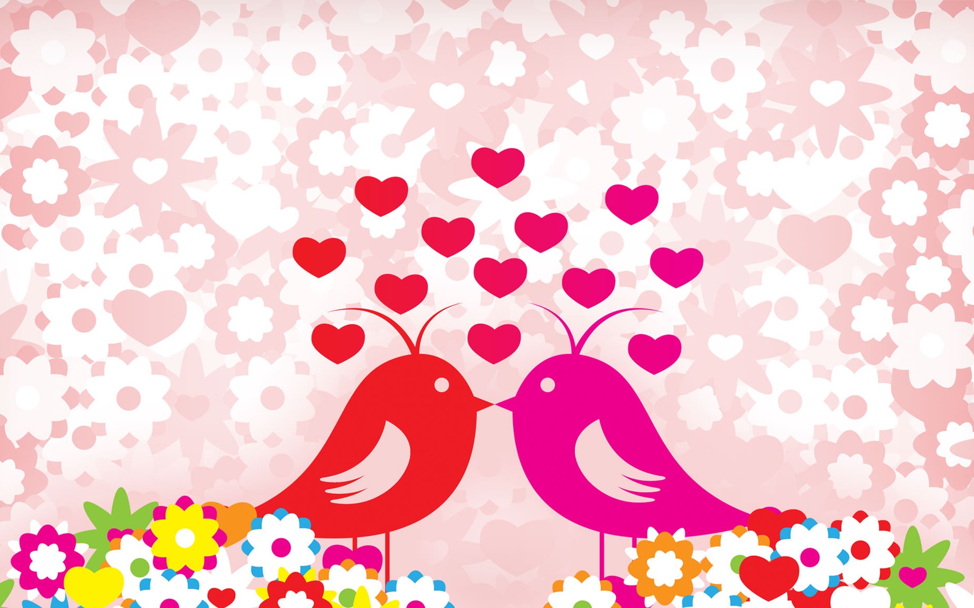 Love Birds Vector