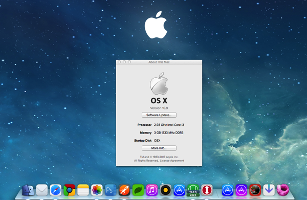 Mac OS X Mavericks Icons