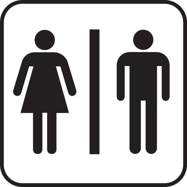 Men Women Bathroom Sign Clip Art