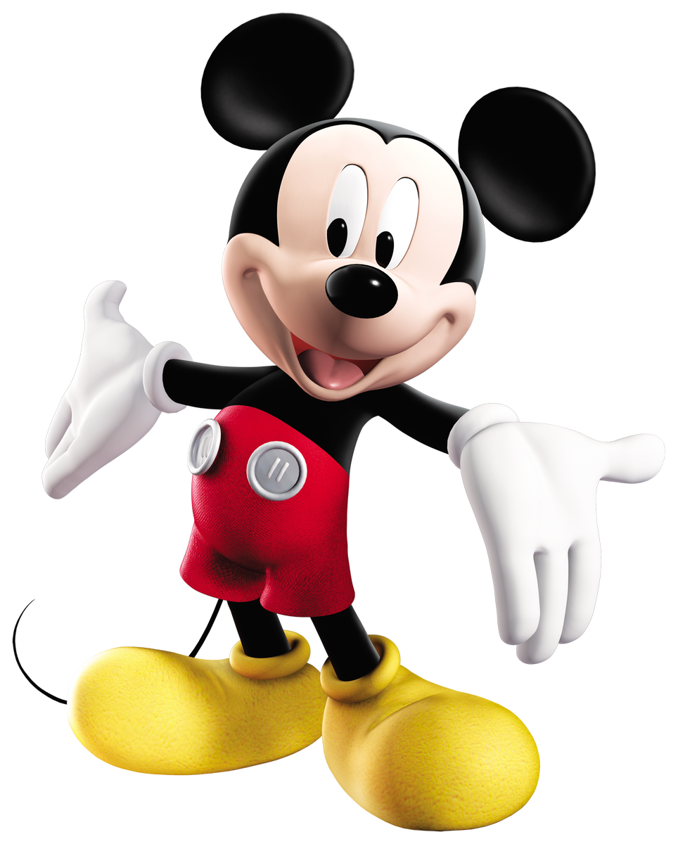 Mickey Mouse Holding Balloons
