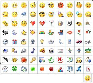 Microsoft Office Smiley Emoticons