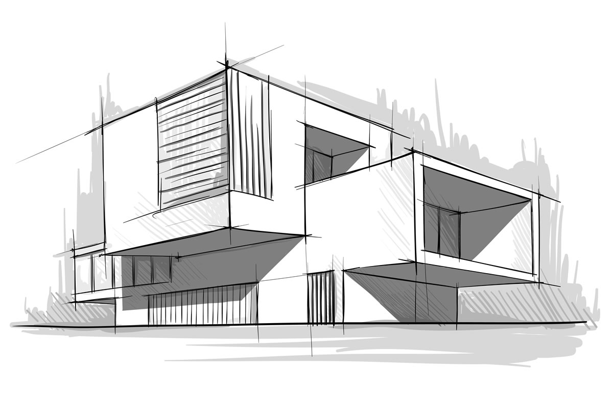Modern Architecture Sketch