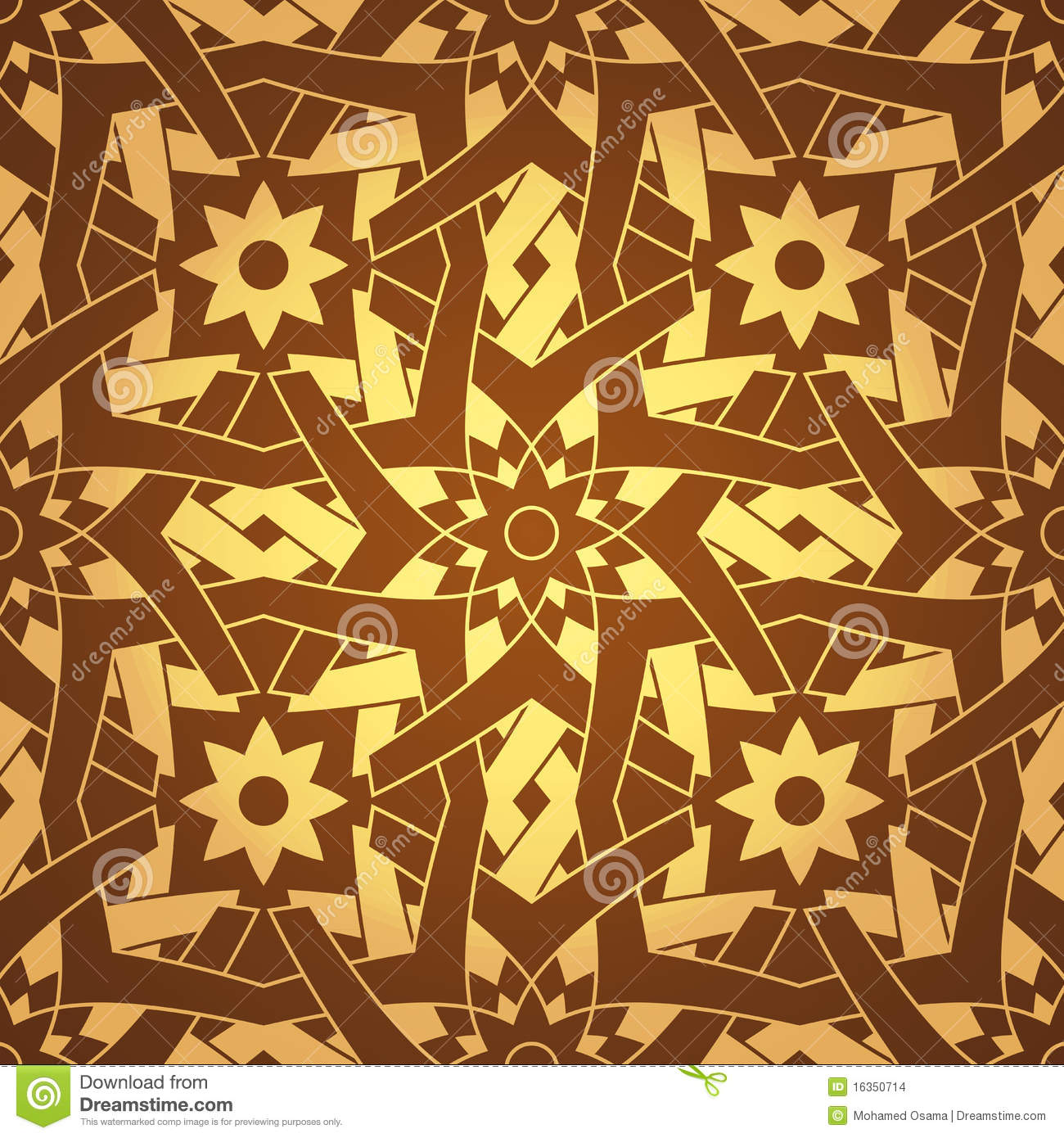 Moroccan Pattern Vector Flower