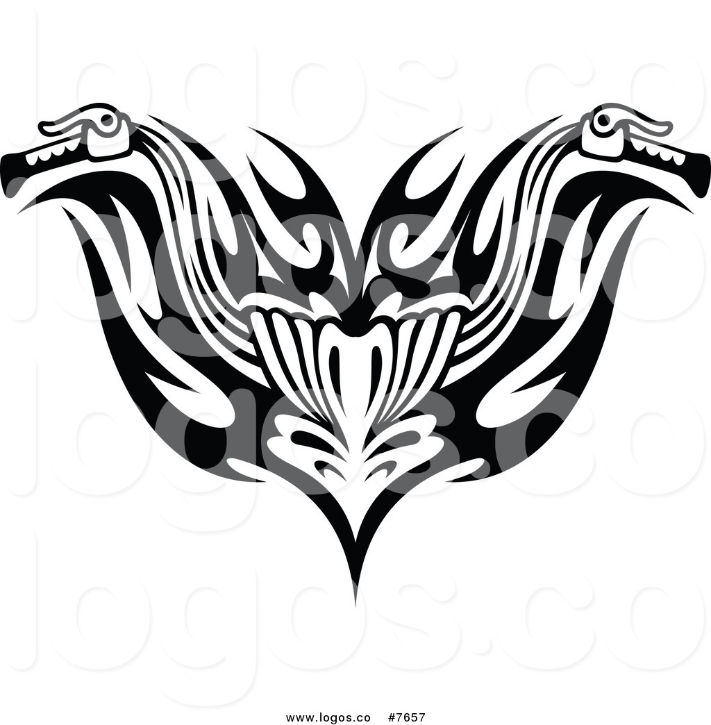 Motorcycle Vector Clip Art Black and White