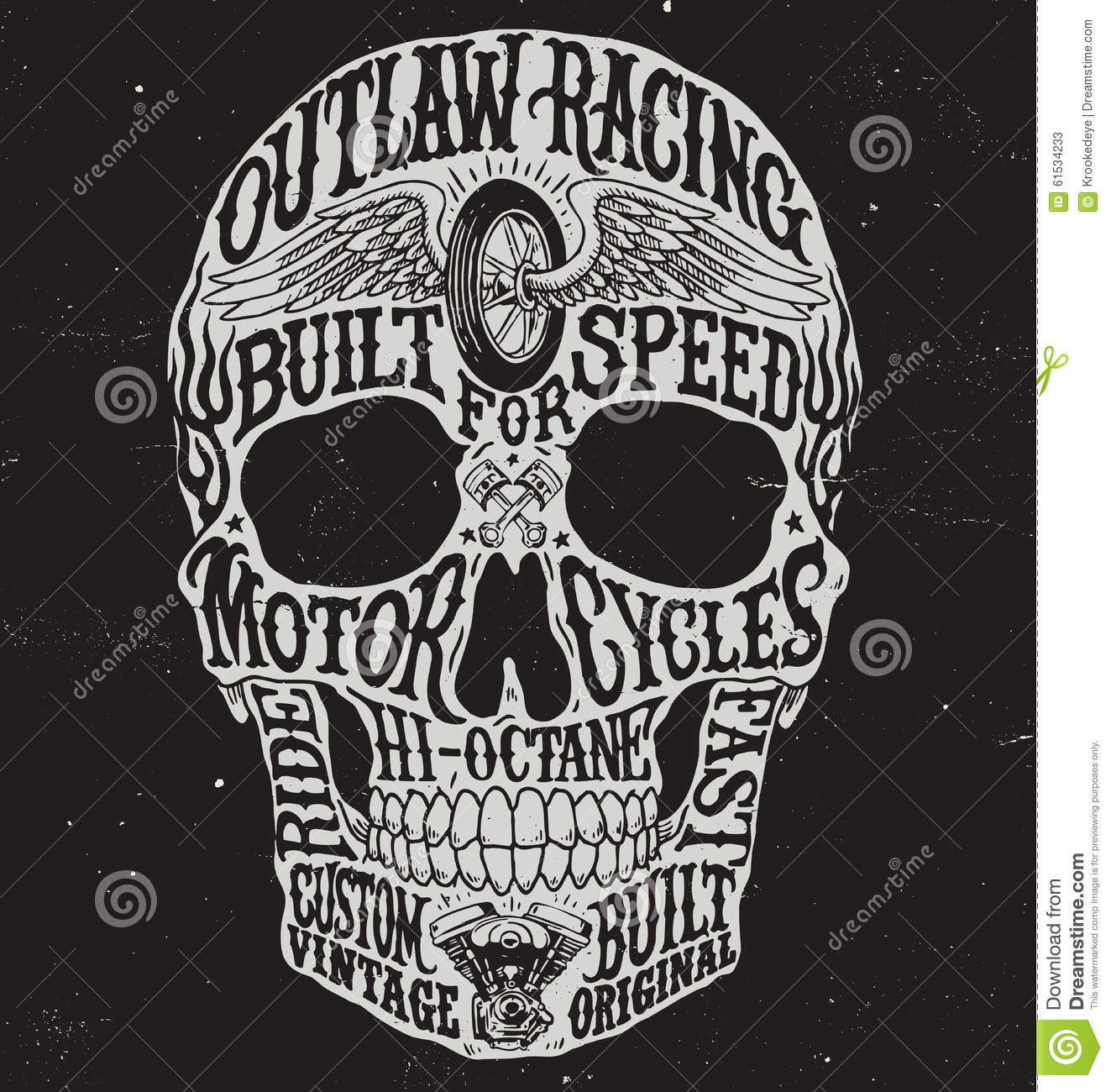 Motorcycle Vector Illustration