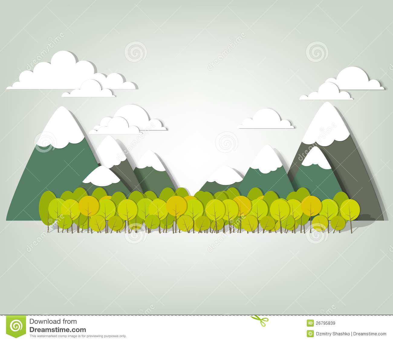 Mountain Landscape Vector