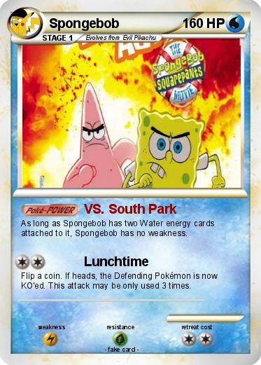 My Pokemon Card Spongebob