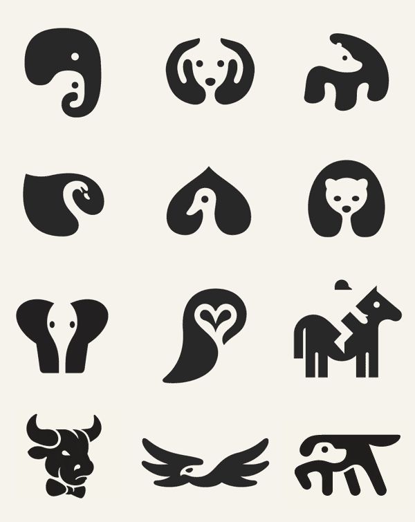 Negative Space Animals