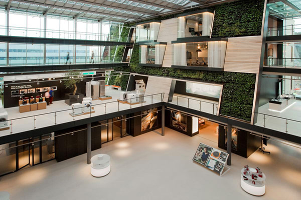 Office Design Green Wall Atrium Office Design Green Wall Atrium