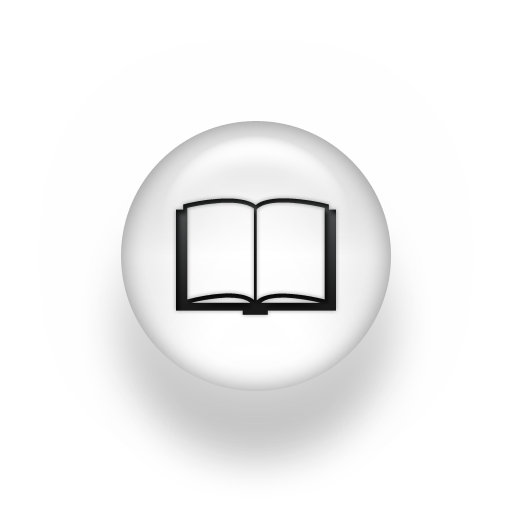 Open Book Icon Black and White