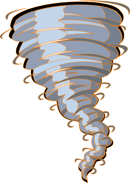 Orange Tornado Clip Art