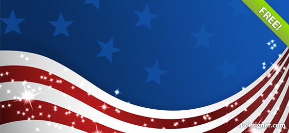 Patriotic American Flag Logo Patriotic American Flag Logo
