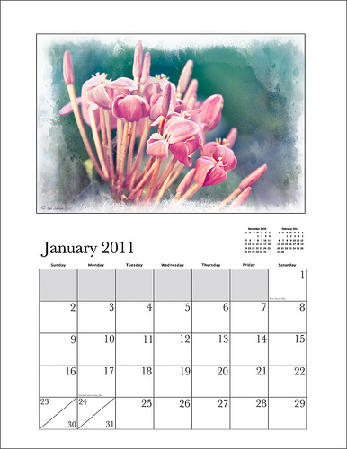 Photoshop Calendar Template