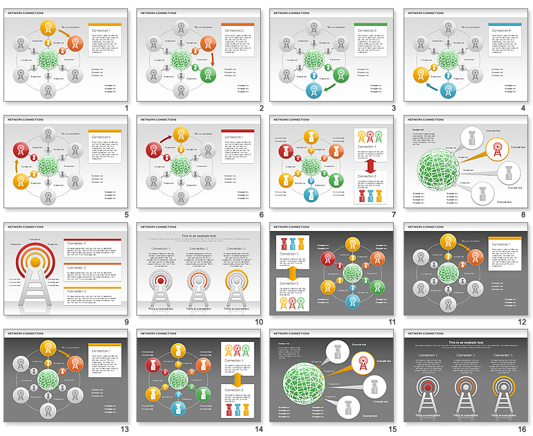 PowerPoint Icons for Network Architecture Diagram