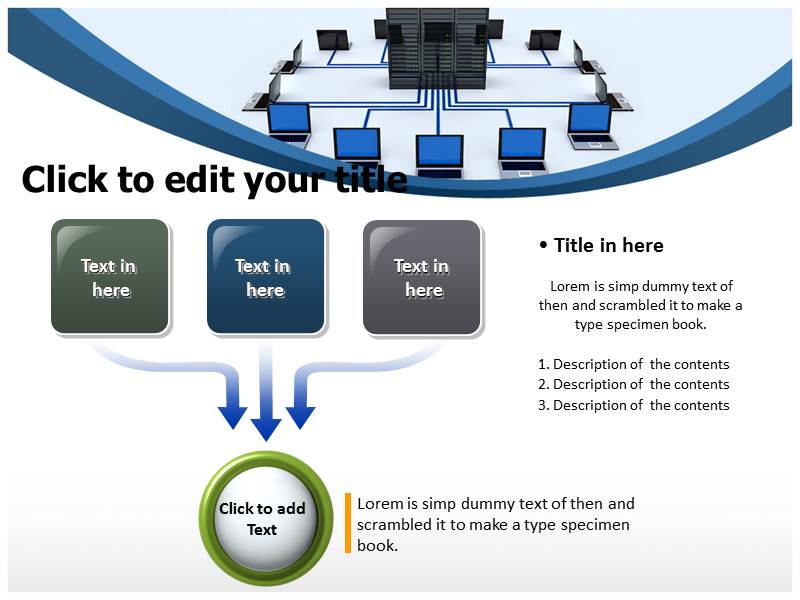 PowerPoint Network Icons Topology