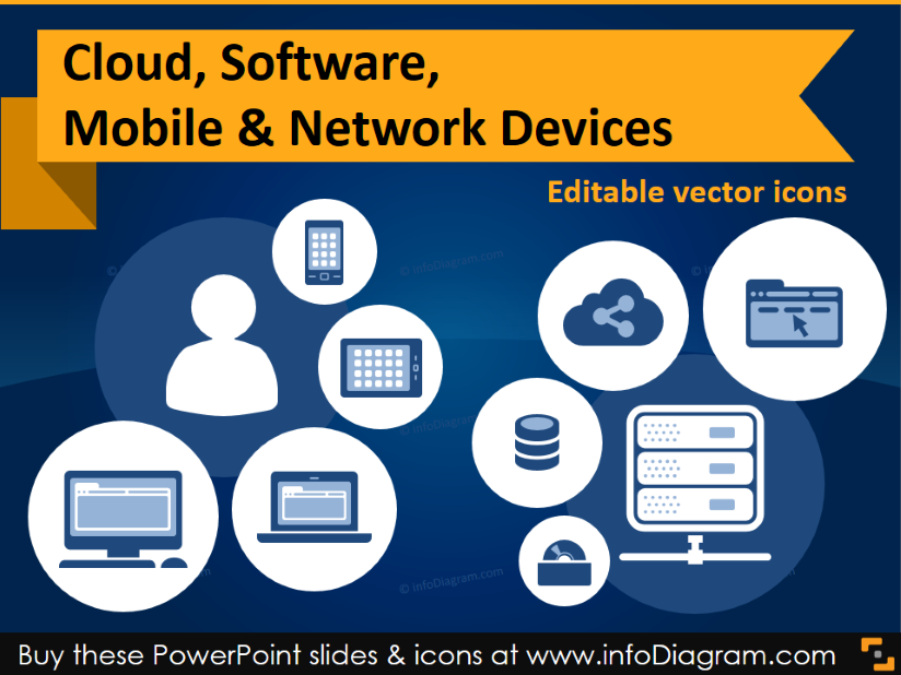 14 Powerpoint Network Diagram Icons Images