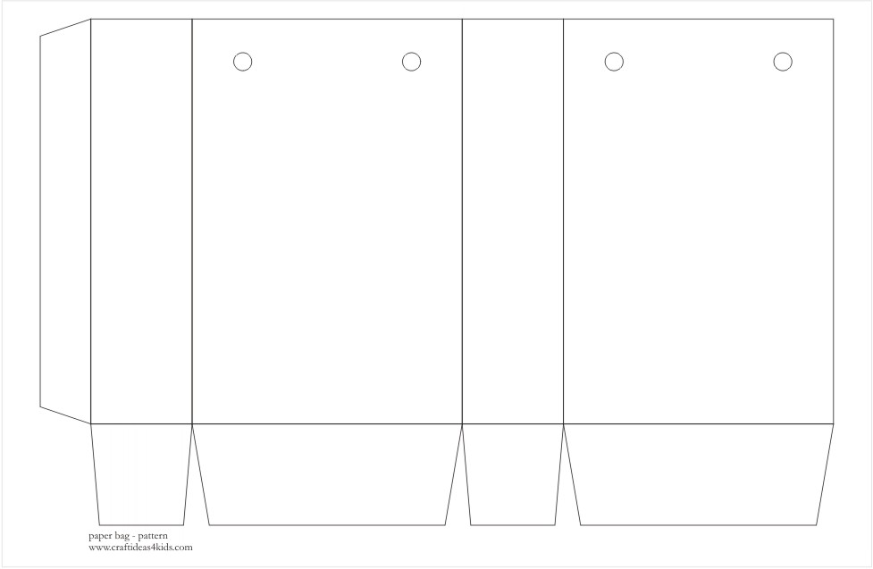Printable Paper Bag Template Printable Paper Bag Template