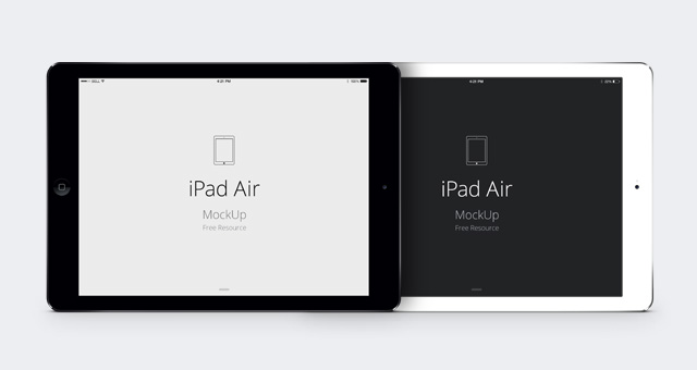 PSD Vector Mockup iPad Air