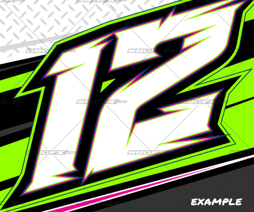 Race Car Numbers Graphics