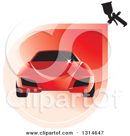 Red Spray-Paint Clip Art