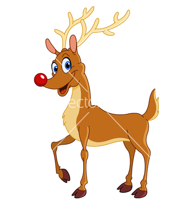 14 Free Cute Vector Reindeer Art Images