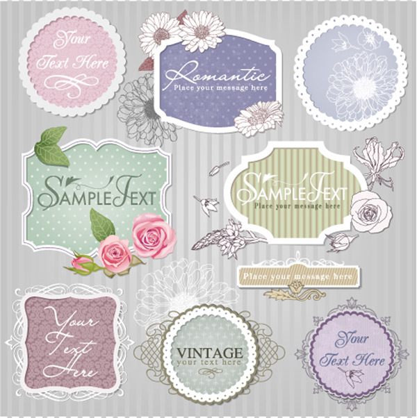 Romantic Border Template Romantic Border Template