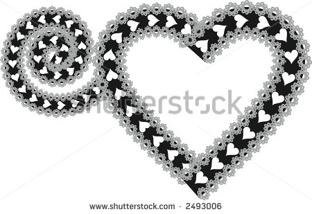 Romantic Lace Vector Border