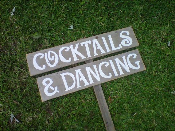 Romantic Outdoor Wedding Signs