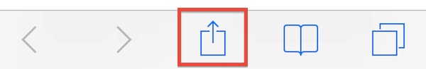 Safari iOS Share Icon