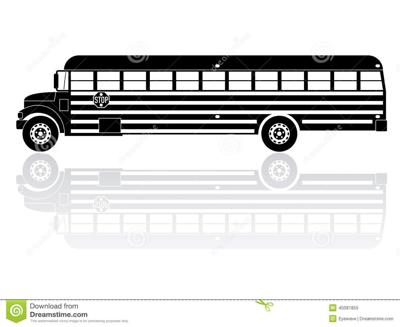 School Bus Silhouette Vector
