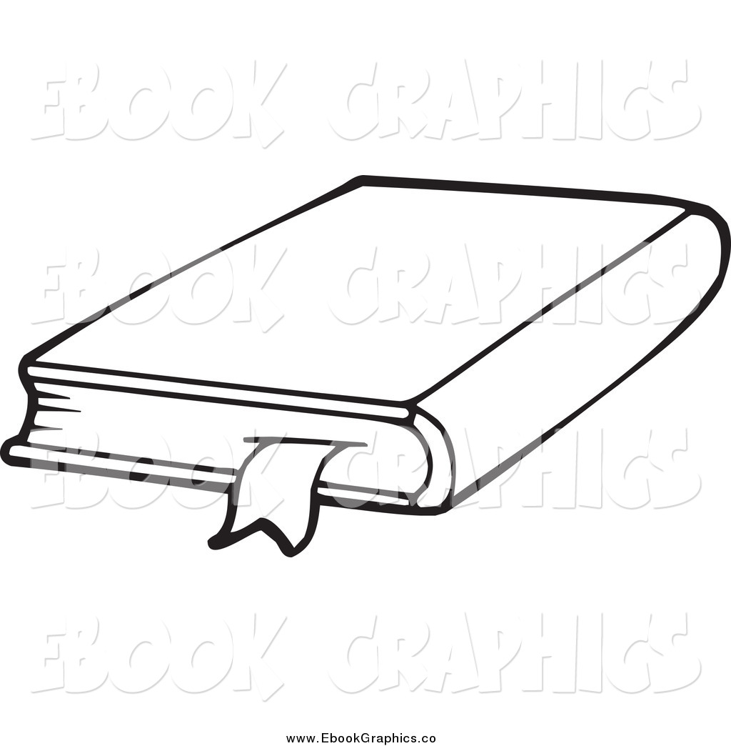 Schoolbooks Black and White Vector