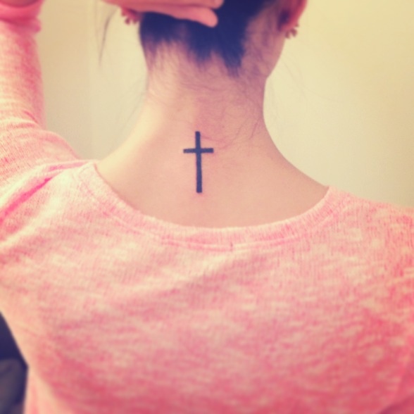 Simple Cross Tattoo