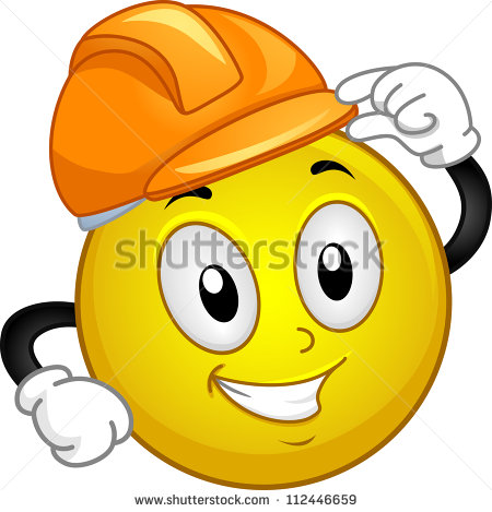 Smiley Face with Hard Hat
