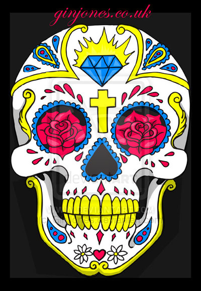 Sugar Skull Tattoo Design