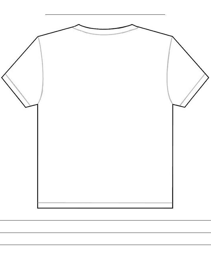 T-Shirt Template Back