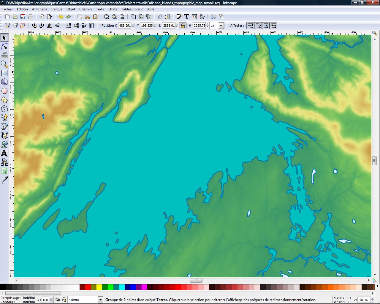 Topographic Us Map Vector