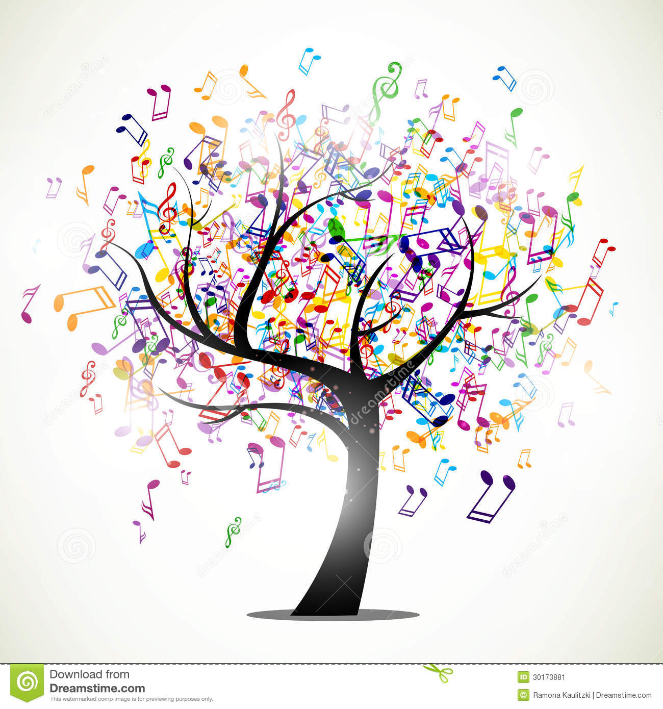 19 Design Abstract Music Tree Images