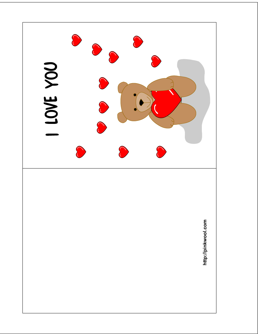 Valentine's Day Card Templates Printable Free Valentine's Day Card Templates Printable Free