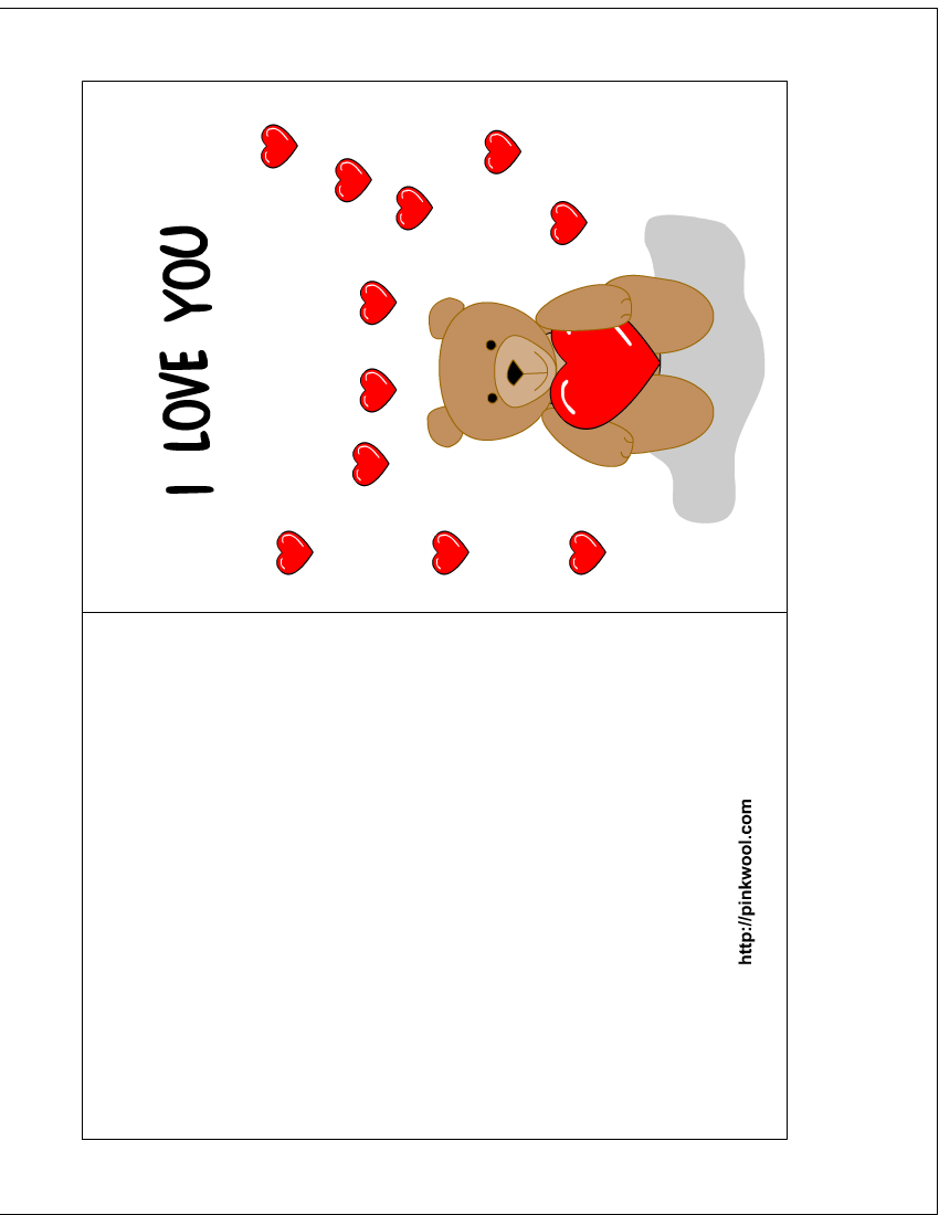 Valentine's Day Card Templates Printable Free