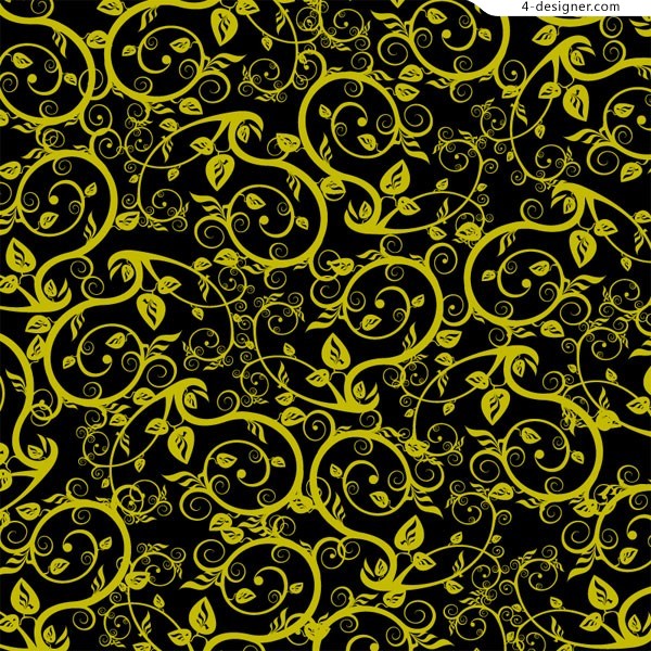 Vector Black Vines Patterns