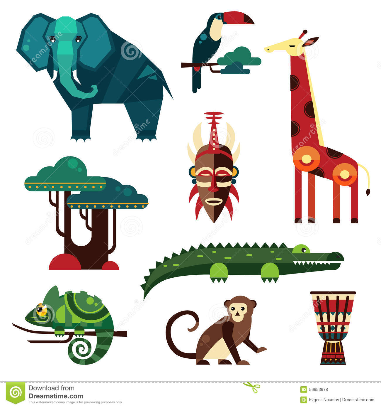 Vector Geometric Animals