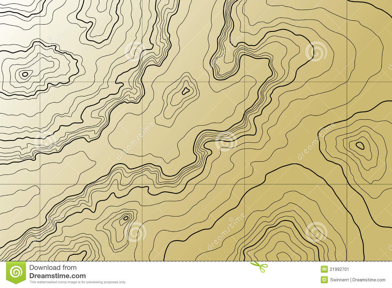 Vector Topographic Map