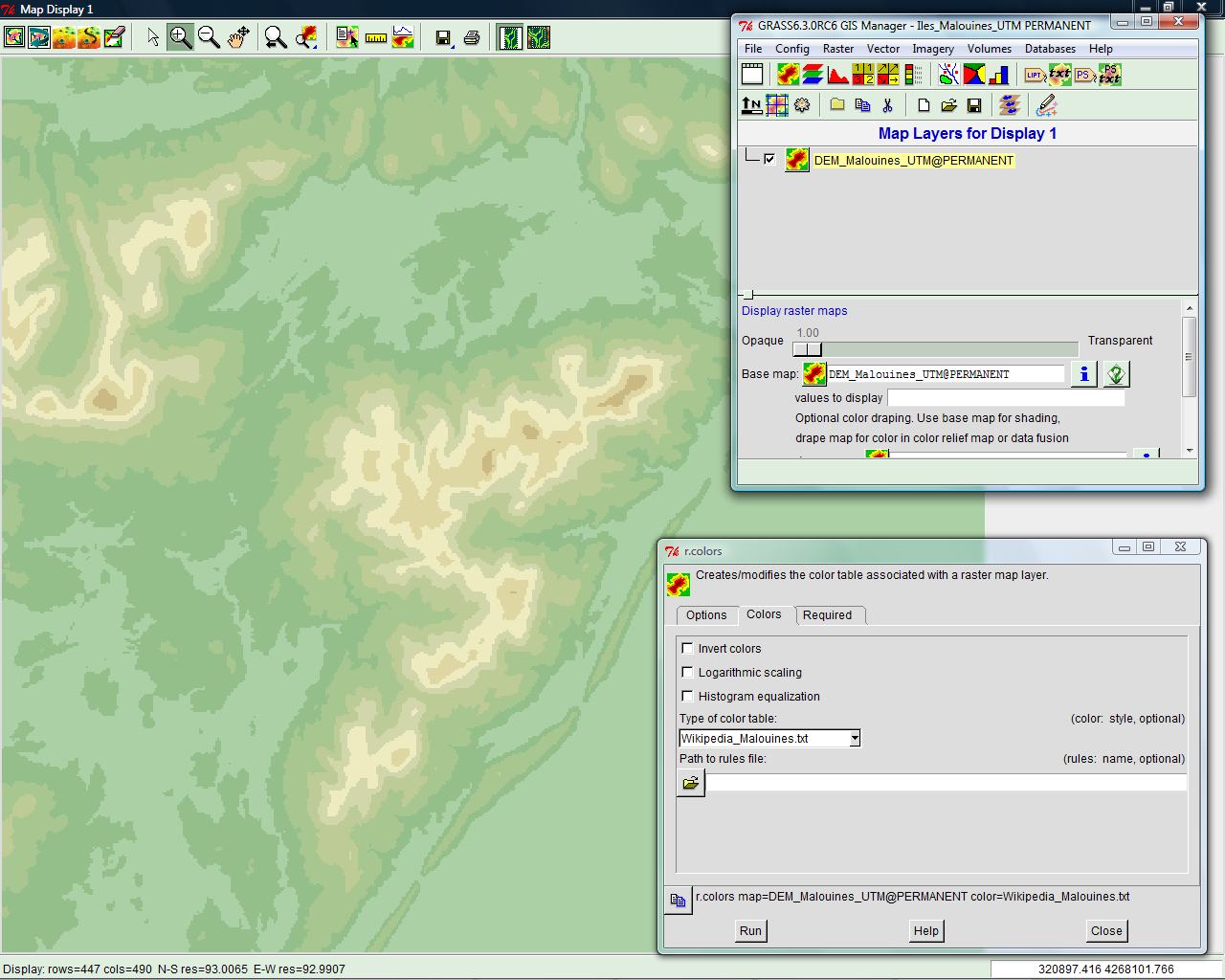 Vector Topographic Map