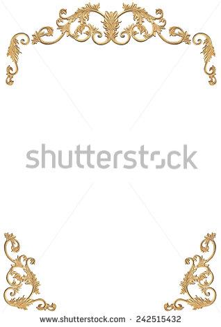 Vintage Gold Frame Border Line Designs