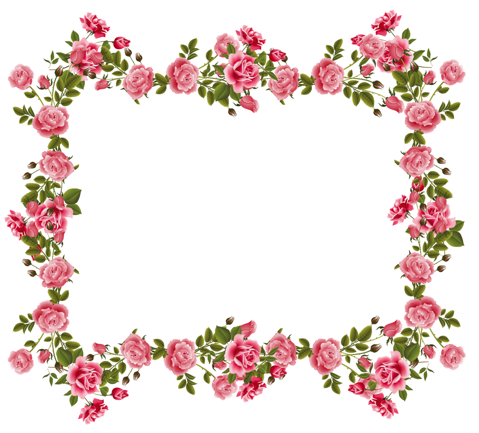 Vintage Rose Borders and Frames