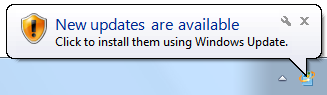 Windows 7 Update Notification Icon Windows 7 Update Notification Icon