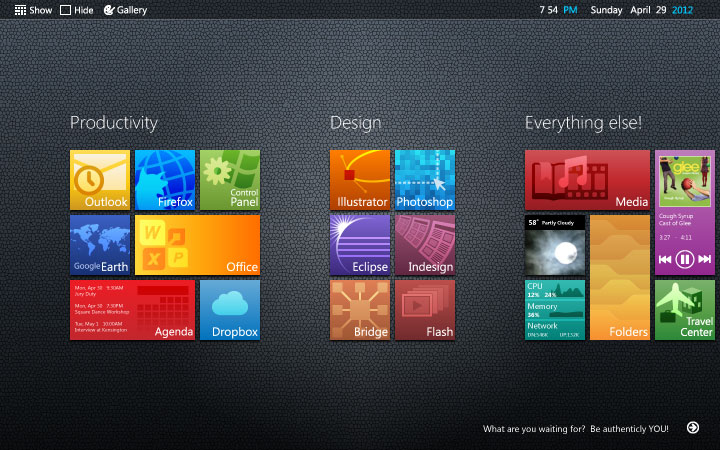 Windows 8 Metro Desktop Icons