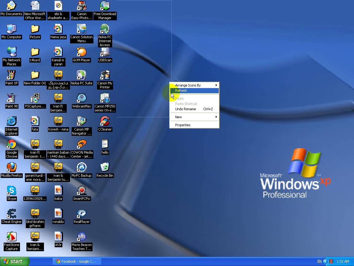 Windows XP Desktop Icons