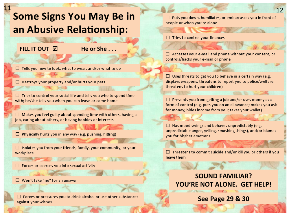You Are in an Abusive Relationship Signs